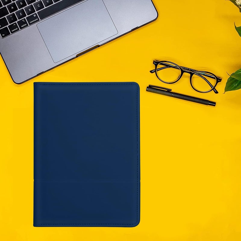 Gorbado Mini Padfolio/Junior Portfolio Folder Case, Business A5 Binder Organizer Notepad for Men Women, 5 x 8 Writing Pad Included, Navy Blue. - Image 5